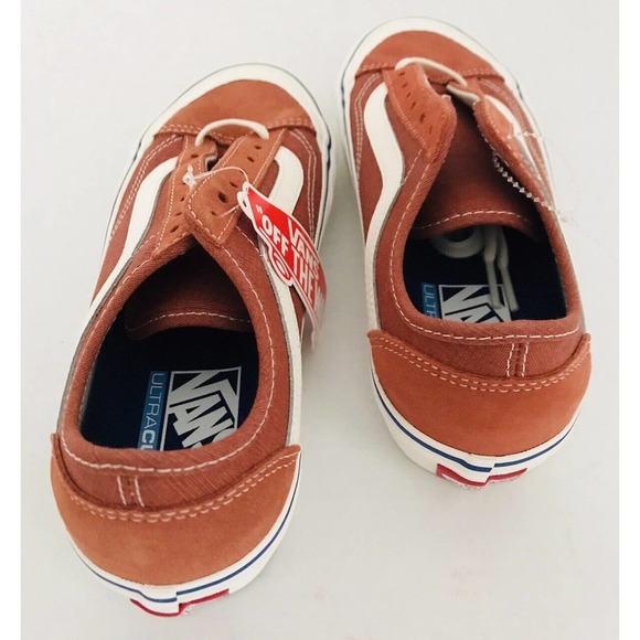 Vans Off The Wall | Decon SF Mens Size 5.5 Orange Lace Up Sneakers Low Top - Picture 9 of 14